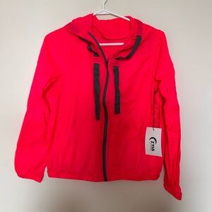 ZYIA Women's Bright Pink Light Windbreaker